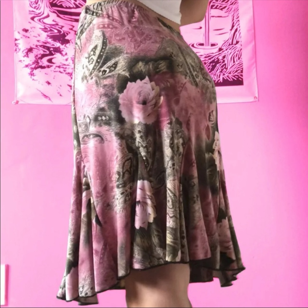 floral midi skirt